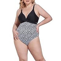 One Piece Swimsuit Women Modest Plus Size Long Torso Swimsuits for Women Over 50 Swimsuit Tops for Women Plus