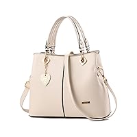 PU Leather Tote for Women Fashion Pendant Large Capacity Work Top Handle Handbags Satchel Dating Shopper Shoulder Bags