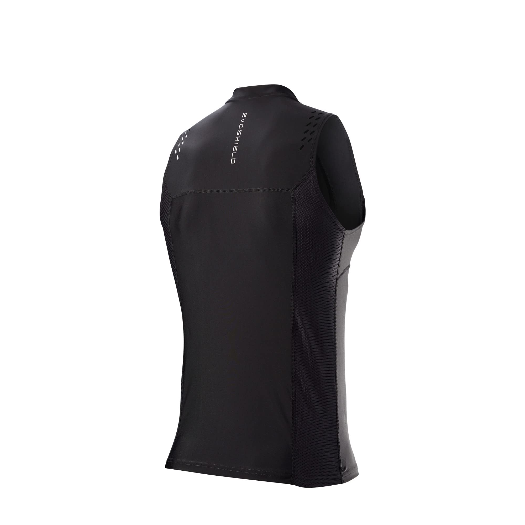 EvoShield NOCSAE® Protective Chest Guard Shirt - Adult and Youth Sizes, Black