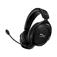 HyperX Cloud Stinger 2 - Wireless Gaming Headset – Compatible with PC. Noise-cancelling Swivel-to-mute Microphone, Comfortable Memory Foam, UP to 20 hours of battery life,Black