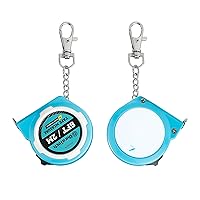 DURATECH Mini Tape Measure, 2 PCS 6FT Inch/Metric Small Tape Measure, Retractable Easy Reading Keychain Measurement Tape, Pocket Size Small Tape Measure for Engineer, Portable, ABS Protective Casing