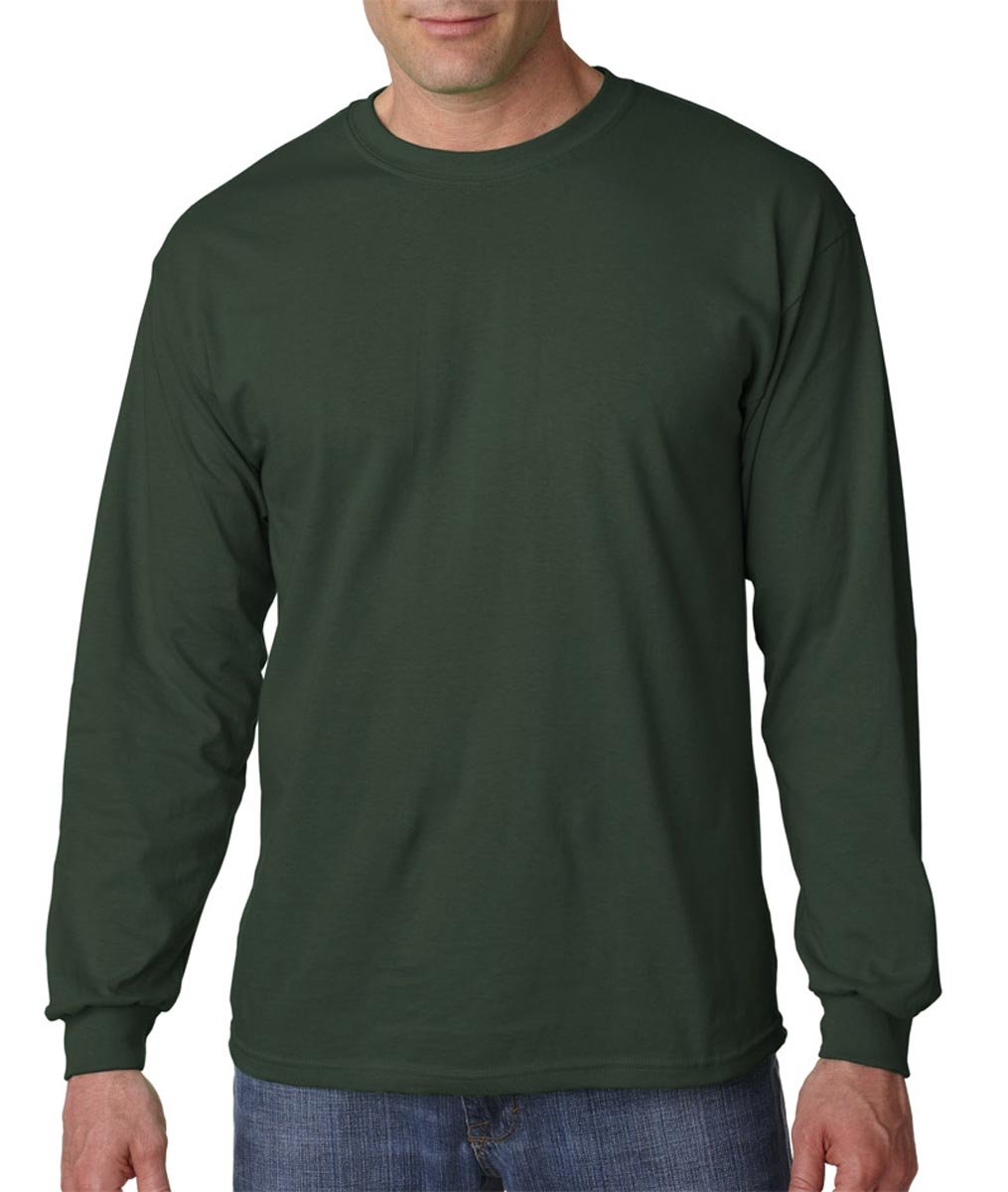 Gildan Heavy Cotton 100% Cotton Long Sleeve T-Shirt.