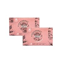 Grab Green Stoneworks Dryer Sheets, 160 Sheets, Rose Petal Scent, Plant and Mineral Based, Softens Fabrics, Reduces Static-Cling and Wrinkles, Freshens Clothing