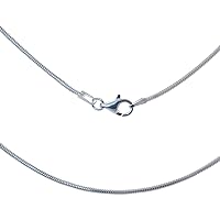 Bella Carina Snake chain 1.3 mm thick from 42-80 cm long 925 sterling silver