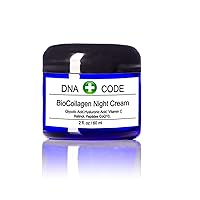 DNA CODE-BioCollagen Night Cream w/Vit. C, Pure Hyalurinic Acid Glycolic Acid