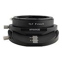 TILT F to C Lens Mount Adapter Compatible with Nikkor Nikon F Lenses to C Mount Cameras