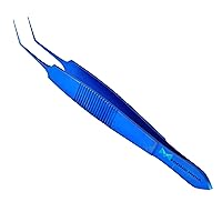 Titanium Angled 13CM Hair Transplant Forceps, Precise Grip, Sterilizable Material