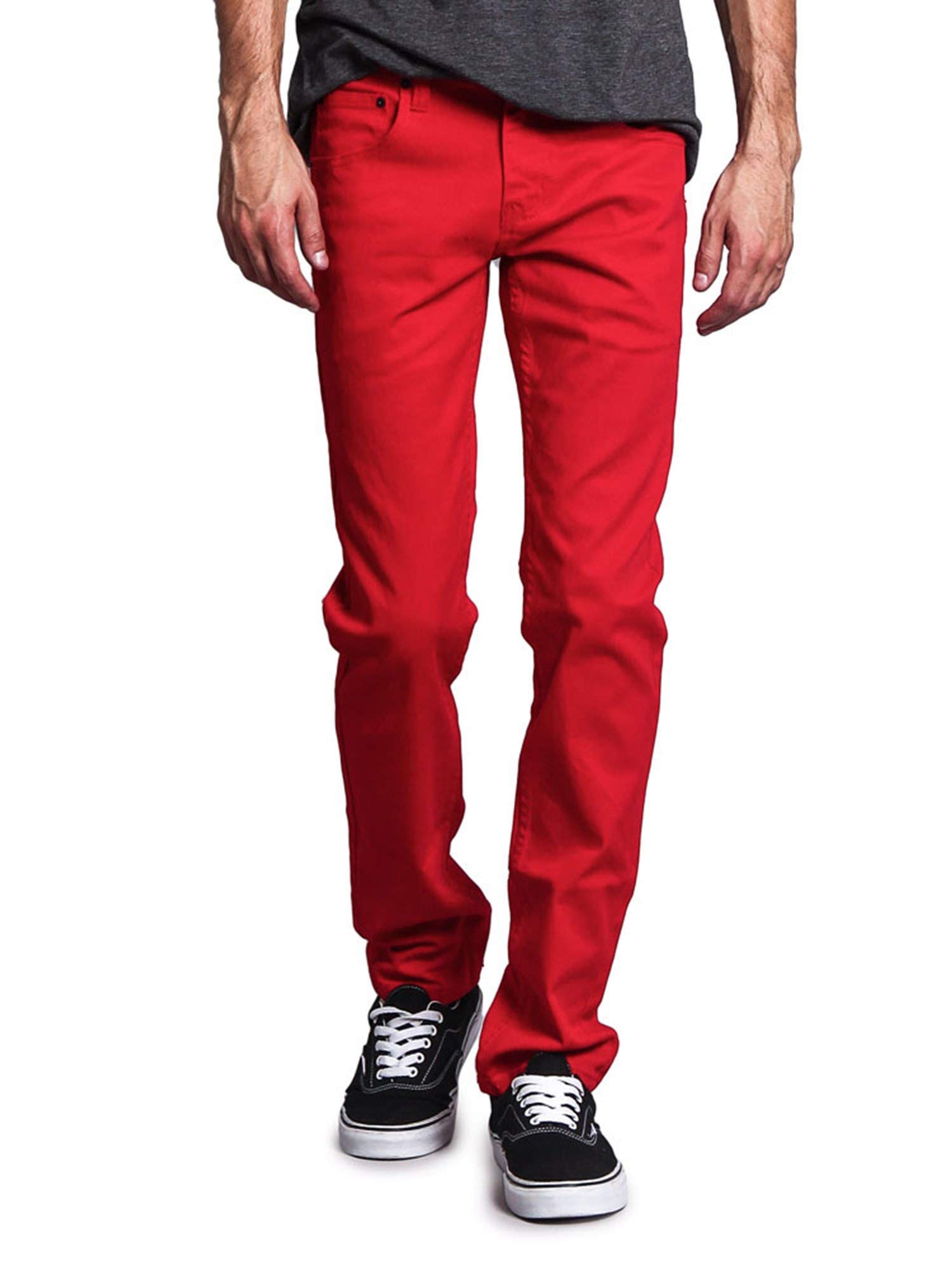Victorious Men's Skinny Fit Color Stretch Jeans