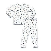 Bellabu Bear Bamboo Two-Piece Pajama Set for Boys & Girls, Matching Family Pajamas, Bamboo Viscose 18-24 Months (Pirate, 18-24 Months)