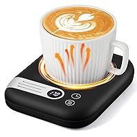 Coffee Mug Warmer with 3 Temp Settings, 2-12 Timer & Auto On/Off Gravity-Induction Coffee Cup Warmer for Desk, Smart Candle & Coffee Warmer Plate for Heating Milk,Tea,Candle