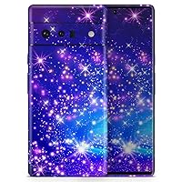 Glowing Pink & Blue Starry Orbit Full-Body Cover Wrap Decal Skin-Kit Compatible with Google Pixel 3A (Screen Trim & Back Skin)