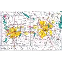 ConversationPrints DALLAS FORT WORTH TEXAS MAP GLOSSY POSTER PICTURE PHOTO BANNER PRINT road