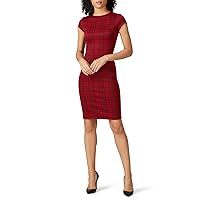 Rent the Runway Pre-Loved Red Plaid Sheath Dress