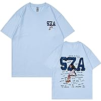 SZÁ Shirt Graphic Tee Mens Casual T Shirts Women Short Sleeved Summer Vintage Tee Top Music Tour Tshirt Hip Hop Rap
