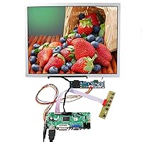 VSDISPLAY 15 Inch G150XVN01 Panel LCD Screen 1024x768 Brightness High 1000 Nit with HD-MI/DVI/VGA Audio Driver Board for DIY Extra Display