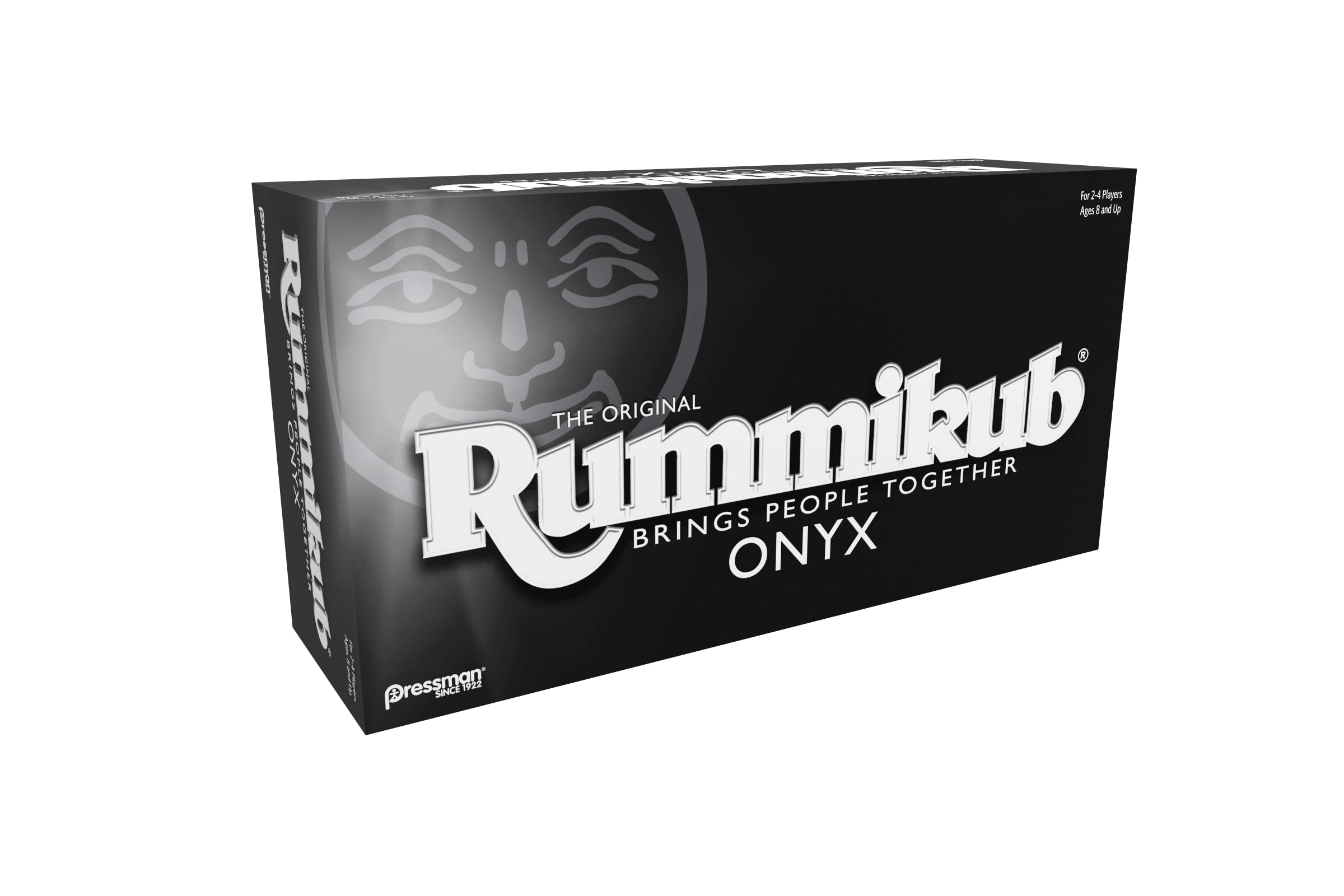 Rummikub Onyx Edition - Sophisticated Set with Unique Black Rummikub Tiles and Vibrantly-Colored Engraved Numbers by Pressman, Multi Color