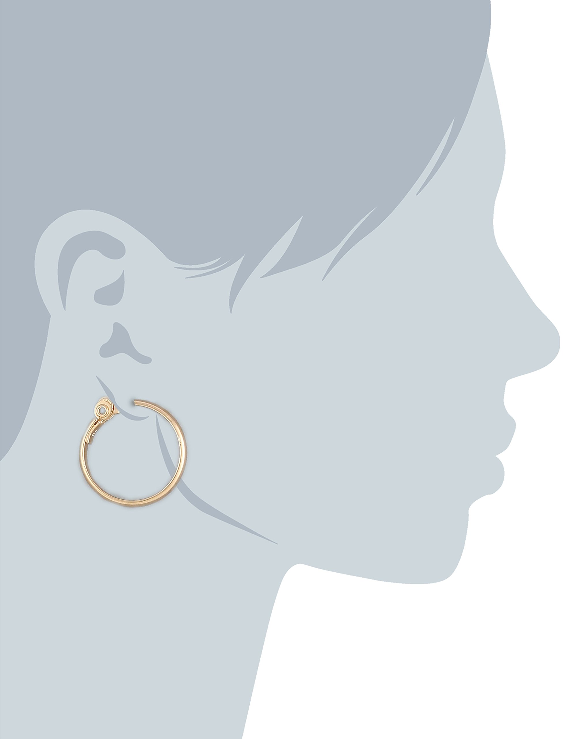 Anne Klein Clip Hoop Earrings