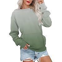 Womens Oversized Sweatshirts Fleece Long Sleeve Crewneck Pullover Hoodies Casual Teen Girls Fall Fashion Clothes 2023