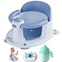 Baby Bath Seat, Baby Bath Seat for 6 Months & Up, Baby Bathtub Seat with Secure Suction Cups, Non-Slip Infant Bath Seat,Blue