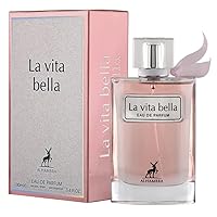 ALHAMBRA LA VITA, BELLA EAU DE PARFUM 100ml | LUXURY LONG LASTING FRAGRANCE | PREMIUM IMPORTED FRAGRANCE SCENT FOR MEN AND WOMEN | PERFUME GIFT SET | ALL OCCASION (Pack of 1)