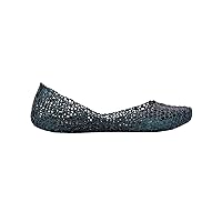 Campana Papel Flats for Women - Comfortable, Stylish & Flexible Slide-On Closed-Toe Jelly Flat Shoes with Hollow Interwoven Cut Out Design