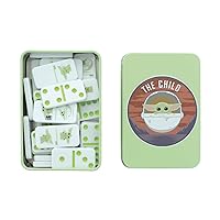 Paladone The Child Baby Yoda Dominoes - Set of 28 The Mandalorian Dominoes - Officially Licensed Disney Star Wars, Multicolor, PP7661MAN