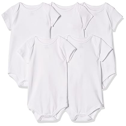 Luvable Friends Baby Girls' Cotton Bodysuits