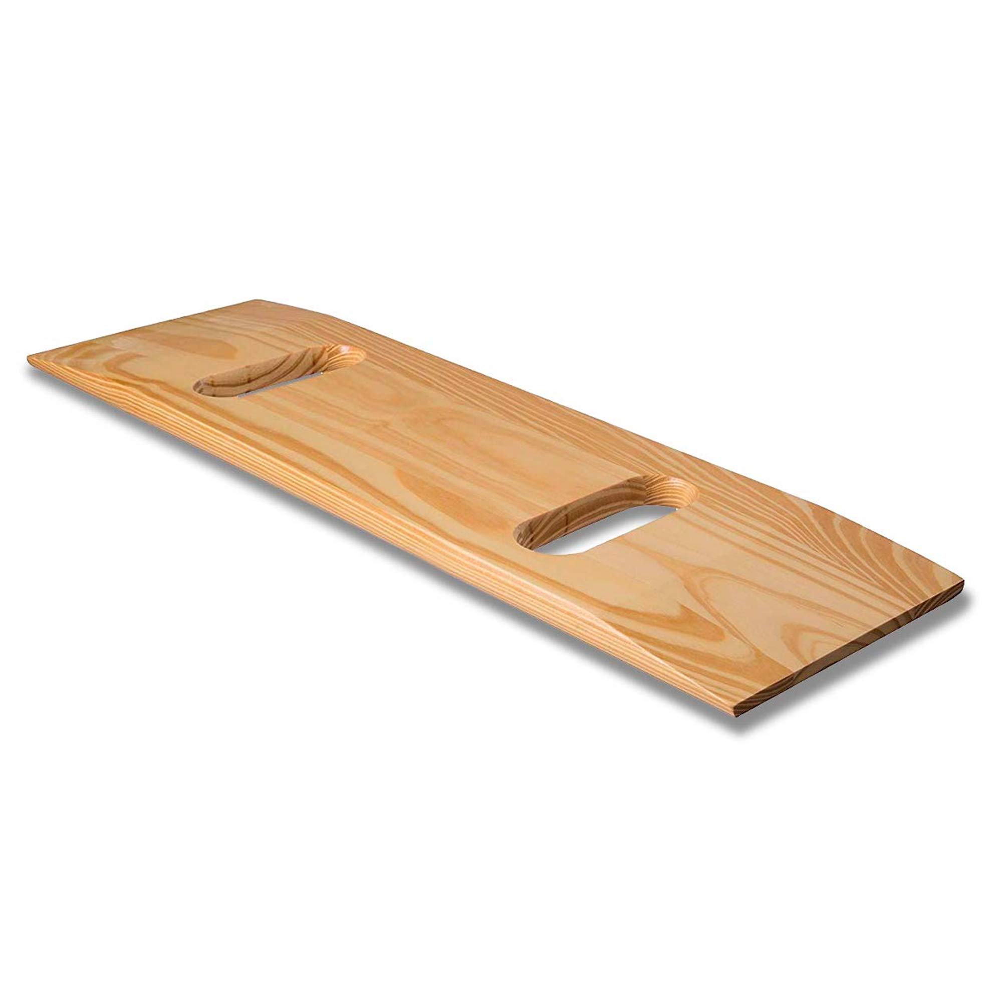 DMI Transfer Board made of Heavy-Duty Wood for Patient, Senior and Handicap Move Assist and Slide Transfers, Holds up to 440 Pounds, 2 Cut out Handle, 24 x 8 x 1