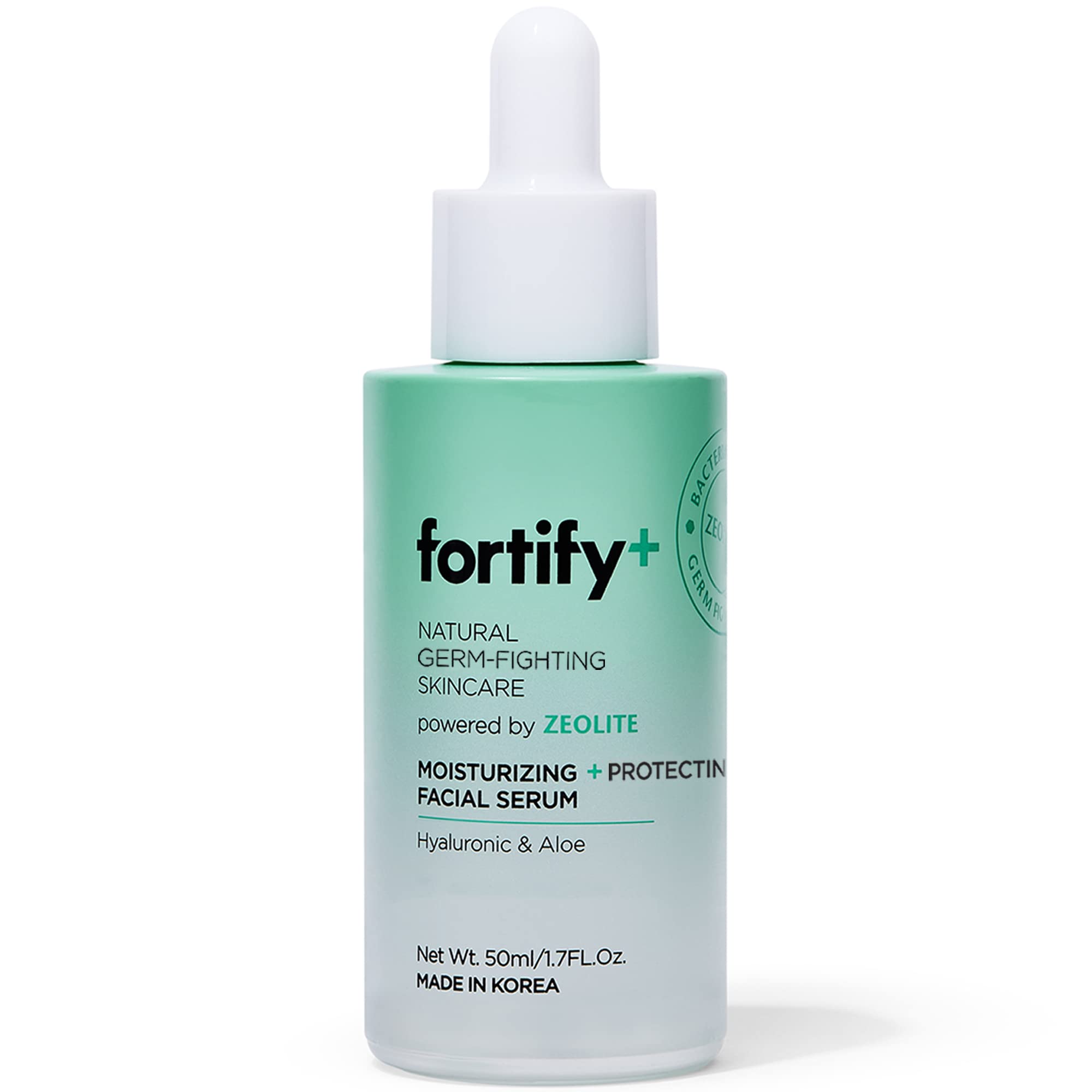 Fortify Value Set - Natural Germ-Fighting Skincare - De-Puffing Eye Cream, Protecting Facial Mist, Purifying Cleanser, Moisturizing Serum, and Nourishing Moisturizer