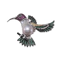 JYX Fine Bird-Style White Baroque Pearl Pendant