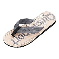 Mens Wide Width Sandals Men Flip Flops Flat Bottom Lightweight Non Slip Wood Grain Casual Style Beach So Sandals