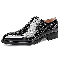 Men's Formal Shoes Oxford Formal Business Lace Up Classic Brouge Shoes for Men
