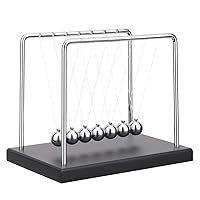 Newtons Cradle Balance Balls Science Physics Gadget Desktop Decoration Kinetic Motion Toy for Home and Office(7 Beads) (7 Beads)