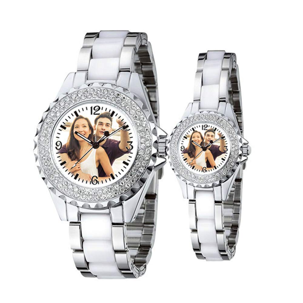 Personalized Graphic Photo Quartz Watch Wrist Watches for Men Women Custom Any Picture