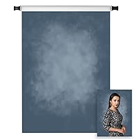 Kate 5ft(W) x7ft(H) Blue Abstract Photography Backdrop Texture Microfiber Old Master Backdrop Professional Head Shot Portrait Photo Background