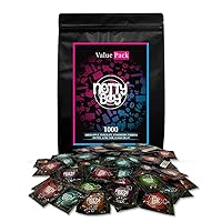 Variety Value Pack Condom - 1000 Count | (Ribbed, Dotted, Extra Time, Ultra Thin and Flavored)
