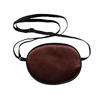 Adults Adjustable Silk Eye Patch with Elastic Strap Single Eye Patch to Treat Lazy Eye Amblyopia Strabismus