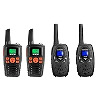 Retevis RT628 Walkie Talkies for Kids,Long Range Radio for Kids Family Bundle with RA35 Walkie Talkies for Adults Portable 2 Way Radio for Hiking Camping Adventure (4 Pack)