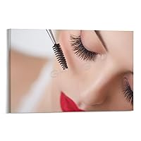 EISNDIE Eyelash Extension Beauty Art Poster (14) Canvas Painting Posters And Prints Wall Art Pictures for Living Room Bedroom Decor 20x30inch(50x75cm) Frame-style