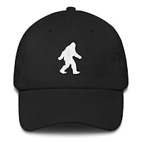 Bigfoot Dad Hat (Cotton Cap) Sasquatch, BFRO, Big Foot Embroidered Conspiracy Theory Trending Hat - Made in The USA