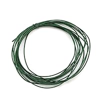 French Bullion Wire, 1mm Metallic Purl Wire for Jewelry Making Embroidery Clothes Decoration, Pack of 10 Grams, Green