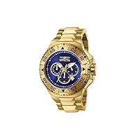 Invicta Men's 43648 Excursion Quartz Chronograph Gold, Blue Dial Watch