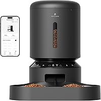 Automatic Cat Feeder, WiFi Connected, Adjustable Meal Splitter, Fresh Food Storage, Multiple Pet Use, Stainless Steel