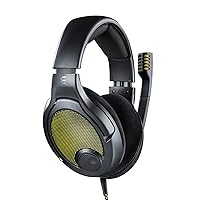 DROP + EPOS PC38X Gaming Headset Noise-Cancelling Microphone with Over-Ear Open-Back Design, Velour Earpads, Compatible with PC, PS4, PS5, Switch, Xbox, Mac, Mobile, and More (Yellow)