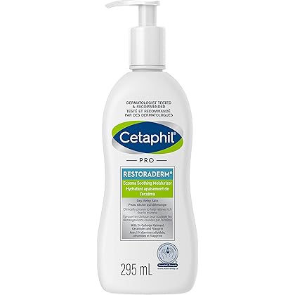 Cetaphil Pro Restoraderm Gentle Body Moisturizer, Eczema Calming, 10-Fluid Ounces
