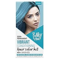 Colour Box Kit Turquoise - For Bleached, Blonde or Highlighted Hair, Non-Damaging Hair Dye, Vegan, PPD and Paraben Free, Conditions and Transforms to Vibrant Hair Color, lasts up to 35 washes