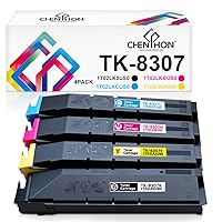 CHENPHON Compatible Toner Cartridge Replacement for Kyocera TK-8307 TK8307 Use in Kyocera TASKalfa 3050ci 3550ci 3051ci 3551ci Printers for TK-8307K TK-8307C TK-8307M TK-8307Y [KCMY-4Pack]