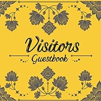 Visitors Guest Book: Thai art Yellow background Sign In Book - Address Contact Message Log Tracker Recorder Address Lines, Lake country vacation ... business record, AirBnB, Bed & Breakfast Visitors Guest Book: Thai art Yellow background Sign In Book - Address Contact Message Log Tracker Recorder Address Lines, Lake country vacation ... business record, AirBnB, Bed & Breakfast Paperback