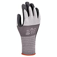SHOWA 381 Lightweight Breathable Oil Resistant Nitrile Coated Work Gloves, Small (Pack of 12 Pair)