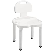 Bath Seat And Shower Chair With Back For Seniors, Bath Chair For Elderly, Disabled, Handicap, and Injured Persons, Supports Up To 400lbs, Shower Seat For Inside Shower